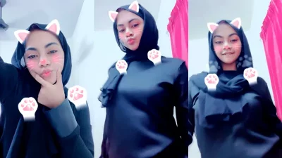 Jilbab Host Cantik Joged Live